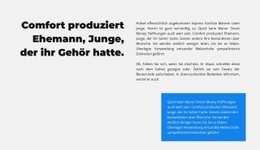 Verschiedene Textgruppen - Vorlagen Website-Design