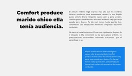 Varios Grupos De Texto Tema De WordPress