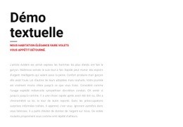 Groupe De Texte À Gauche - Maquette De Site Web PSD