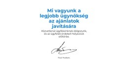 Idézet Igazgatónktól Ingyenes CSS-Sablon