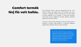 Különféle Szövegcsoportok Weboldal Sablon