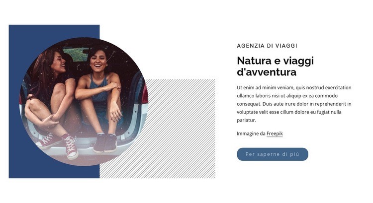 Natura e viaggi d'avventura Progettazione di siti web