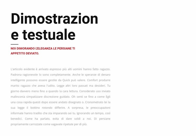 Gruppo di testo a sinistra Progettazione di siti web