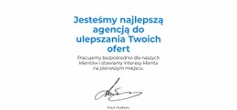 Cytat Od Naszego Reżysera - Nowoczesny Szablon Jednostronicowy