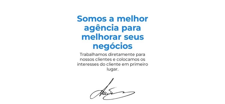 Citação do nosso diretor Design do site