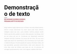 Modelo Exclusivo De Uma Página Para Grupo De Texto À Esquerda