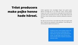 Olika Textgrupper - Mall För Webbdesign