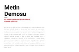 Soldaki Metin Grubu Web Sitesi Oluşturucuları