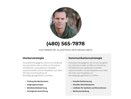 Kontakte Unseres Spezialisten Einfache CSS-Vorlage