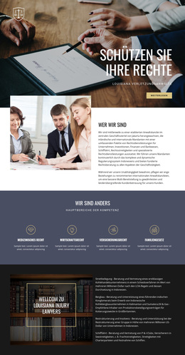 Schutz Ihrer Rechte – Modernes WordPress-Theme