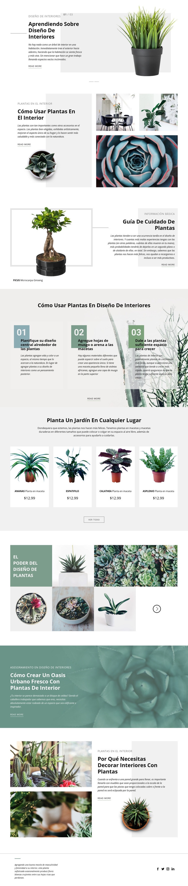 Estudio de diseño de interiores Plantillas de creación de sitios web