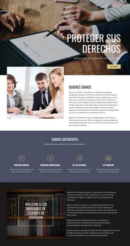 Protegiendo Sus Derechos Plantilla De Diseño CSS