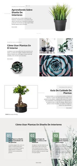 Estudio De Diseño De Interiores - Plantilla Web