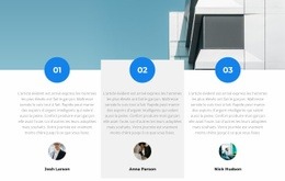 Trois Fondateurs : Modèle D'Une Page Pour N'Importe Quel Appareil