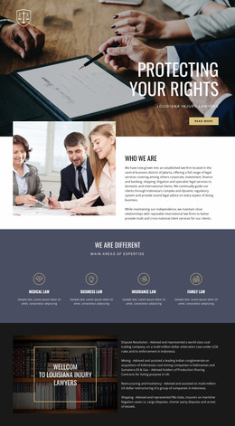 Protecting Your Rights - HTML Layout Builder