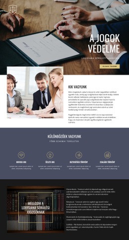 Weboldal Tervezés A Következőhöz: Jogainak Védelme