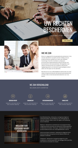 Uw Rechten Beschermen - Functionaliteit WordPress-Thema