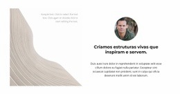 Design De Site Incrível Para Engenheiro Sobre O Projeto