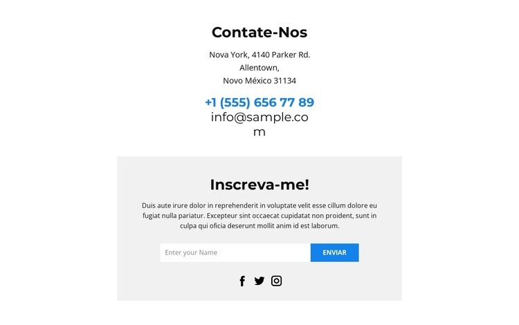 Congratulamo-nos com todos Landing Page