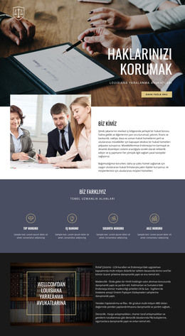 Haklarınızı Korumak - HTML Şablon Kodu