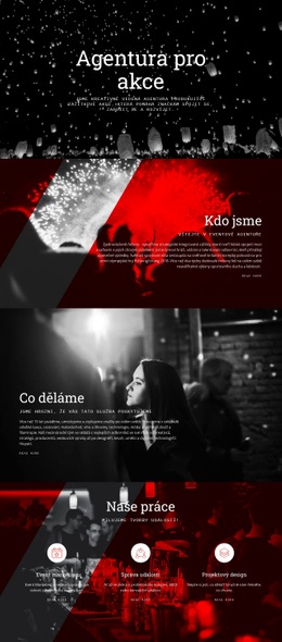 Bezplatná Šablona Návrhu Pro Agentura Pro Akce