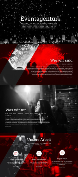 Eventagentur – Joomla-Template 2024