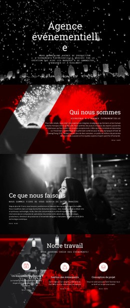 Conception De Site Web Premium Pour Agence Événementielle