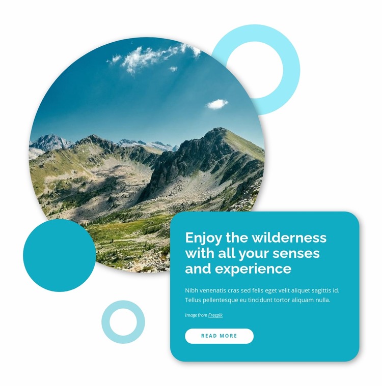 Enjoy the wilderness Html Website Builder
