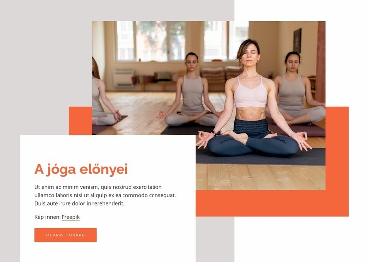 A jóga javítja a rugalmasságot HTML Sablon