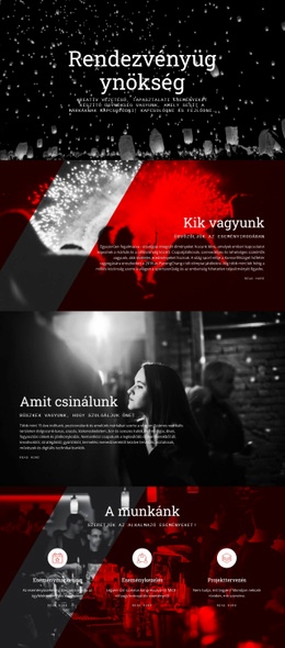 Prémium Webhelytervezés Rendezvényügynökség Számára