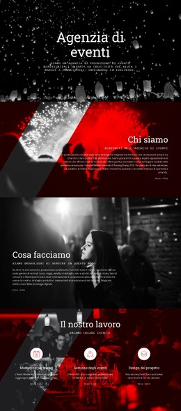 Modello Di Progettazione Gratuito Per Agenzia Di Eventi