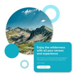 Enjoy The Wilderness - Best Free One Page