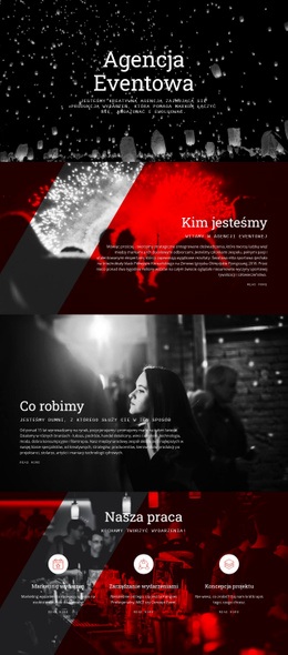 Darmowy Szablon Projektu Dla Agencja Eventowa