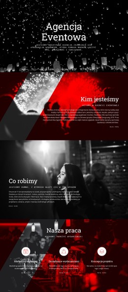 Agencja Eventowa Szablon Pojedynczej Strony