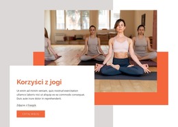 Joga Poprawia Elastyczność - Szablon Strony HTML