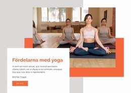 Yoga Förbättrar Flexibiliteten - HTML-Sidmall