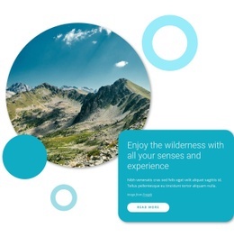 Enjoy The Wilderness - Homepage Design