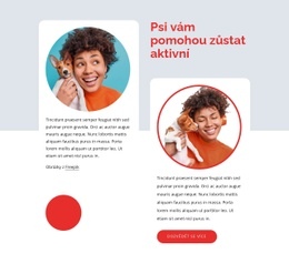 Psi Vám Pomohou Zůstat Aktivní – Kód Šablony HTML