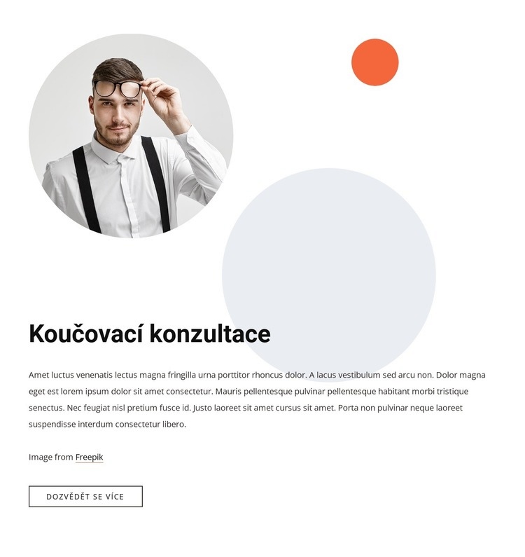 Koučovací konzultace Šablona HTML