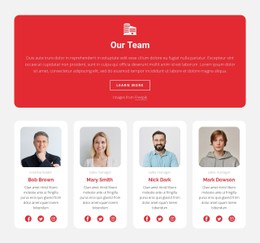Meet Our Friendly Real Estate Team Template HTML CSS Responsive
