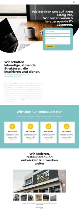 Produktivitätseinstellung HTML5- Und CSS3-Vorlage