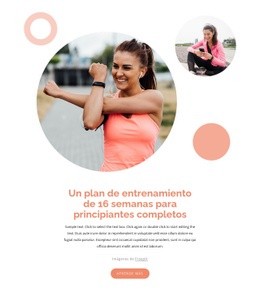 Un Plan De Entrenamiento De 16 Semanas - Creador De Sitios Web De Arrastrar Y Soltar