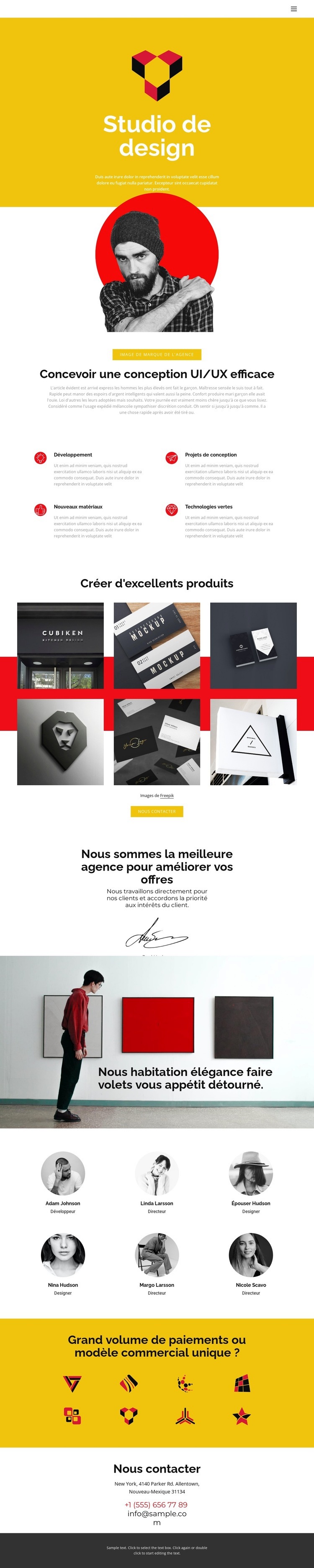 Atelier Tendance Conception de site Web