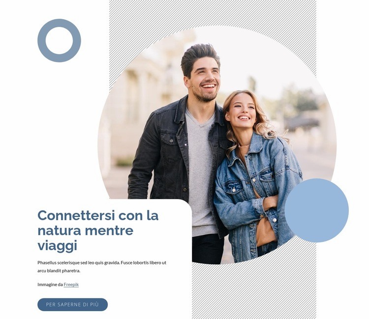 Agenzia di viaggi creativa Progettazione di siti web