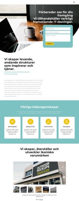 Produktivitetsinställningar HTML5 & CSS3-Mall