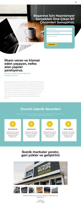 Verimlilik Kurulumu - Ücretsiz Web Sitesi Maketi