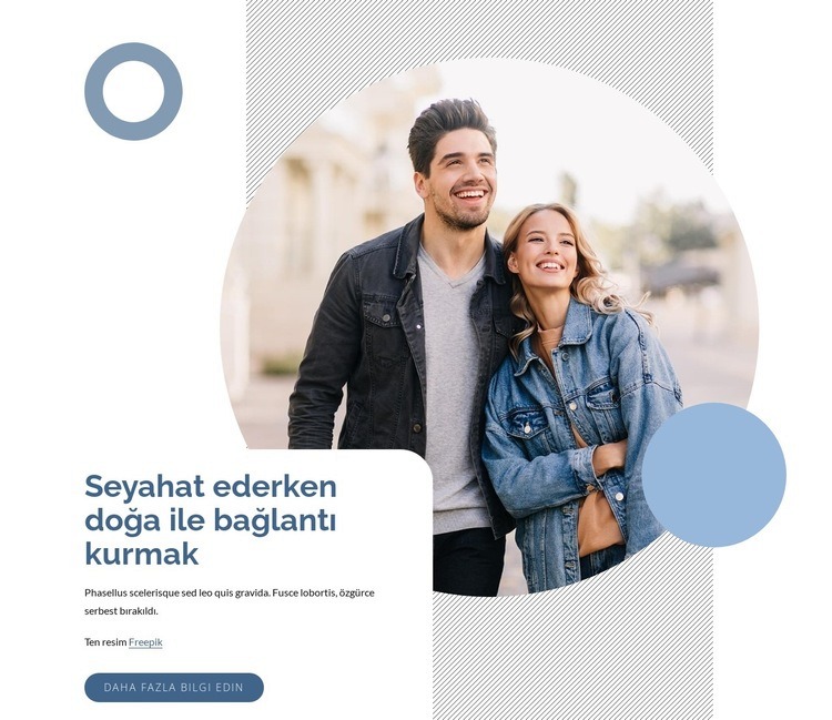 Yaratıcı seyahat acentesi Web sitesi tasarımı