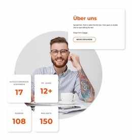 Über Uns Blockieren - Vorlagen Website-Design