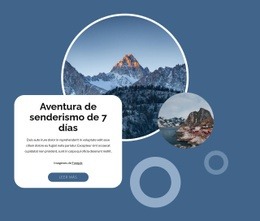 Aventura De Senderismo De 7 Días. - HTML Template Builder