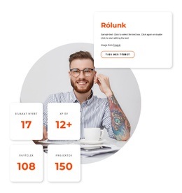 Rólunk Blokk - HTML Webhelysablon